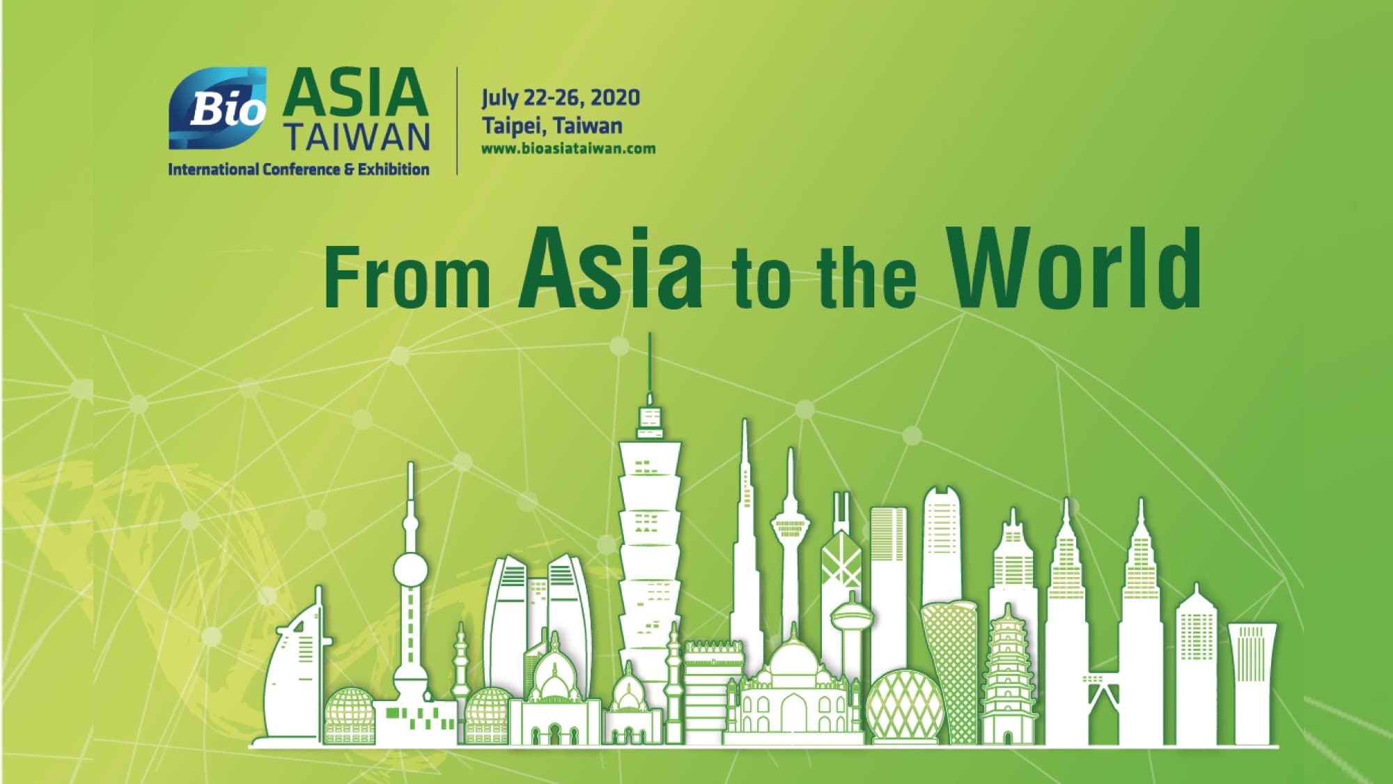 從亞洲邁向世界！  BIO Asia-Taiwan 2020 將於七月底在台北展開！