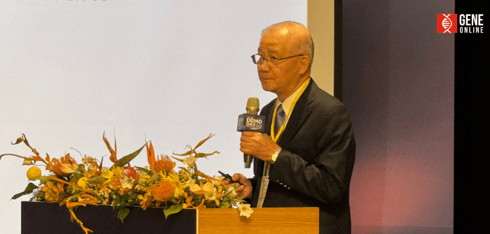 楊泮池發表題為〈肺癌的精準醫療：從精準治療到早期偵測與預防〉演講（攝影：基因線上）