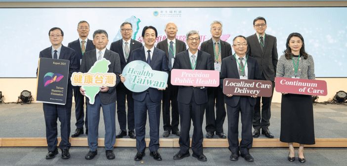 總統賴清德出席「臺灣領航消除C肝」國際記者會。（來源：總統府）
